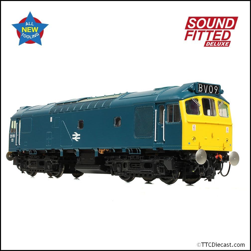 Bachmann 32-345SFX Class 25/2 25155 BR Blue, OO Gauge