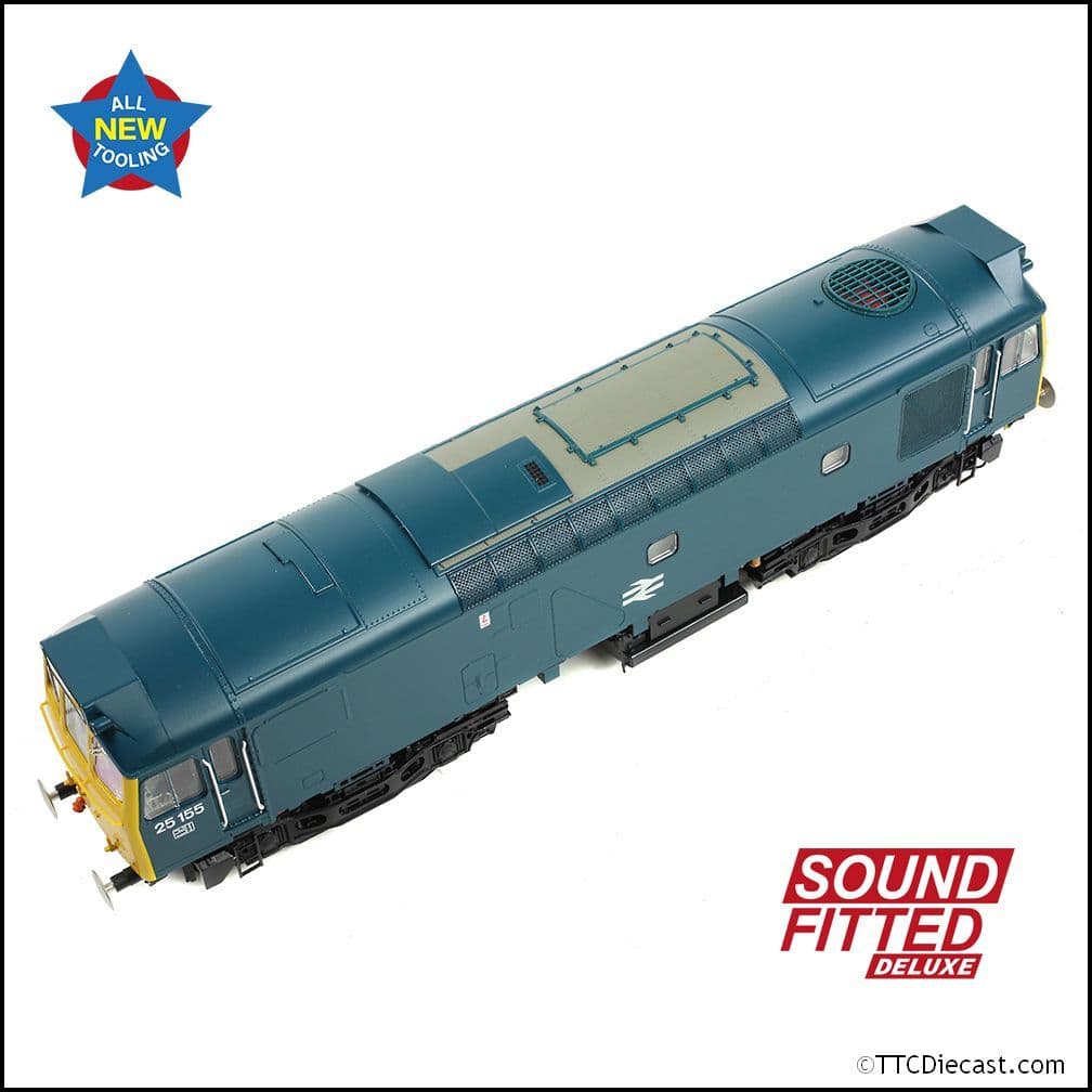 Bachmann 32-345SFX Class 25/2 25155 BR Blue, OO Gauge
