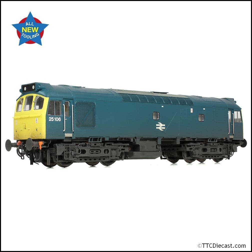 Bachmann 32-346 Class 25/2 25106 BR Blue [W], OO Gauge