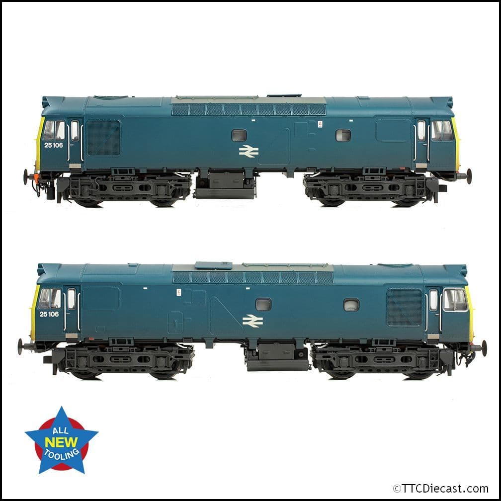 Bachmann 32-346 Class 25/2 25106 BR Blue [W], OO Gauge
