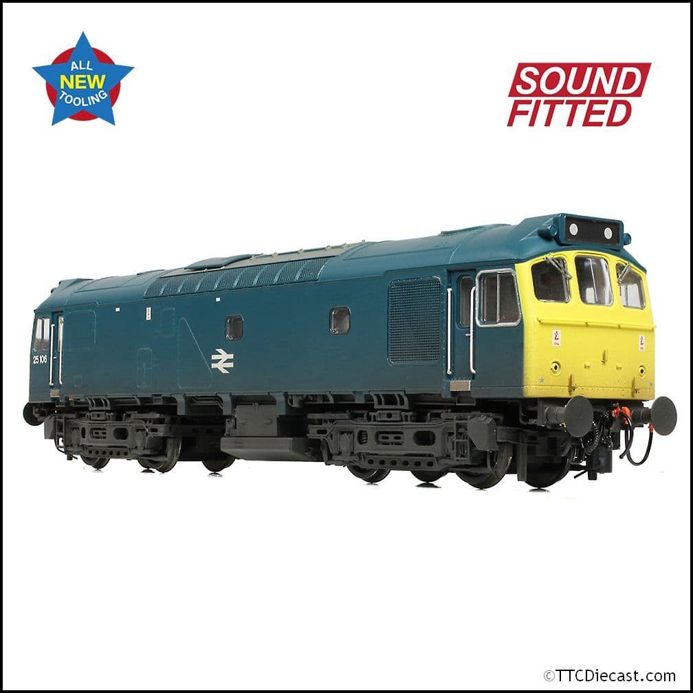 Bachmann 32-346SF Class 25/2 25106 BR Blue [W], OO Gauge
