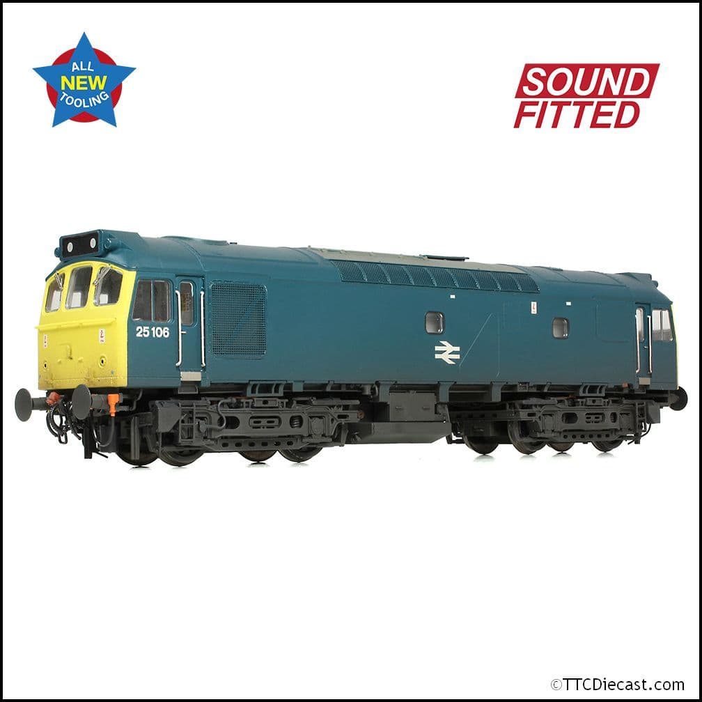 Bachmann 32-346SF Class 25/2 25106 BR Blue [W], OO Gauge