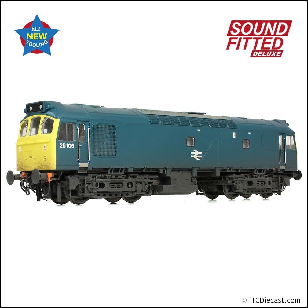 Bachmann 32-346SFX Class 25/2 25106 BR Blue [W], OO Gauge