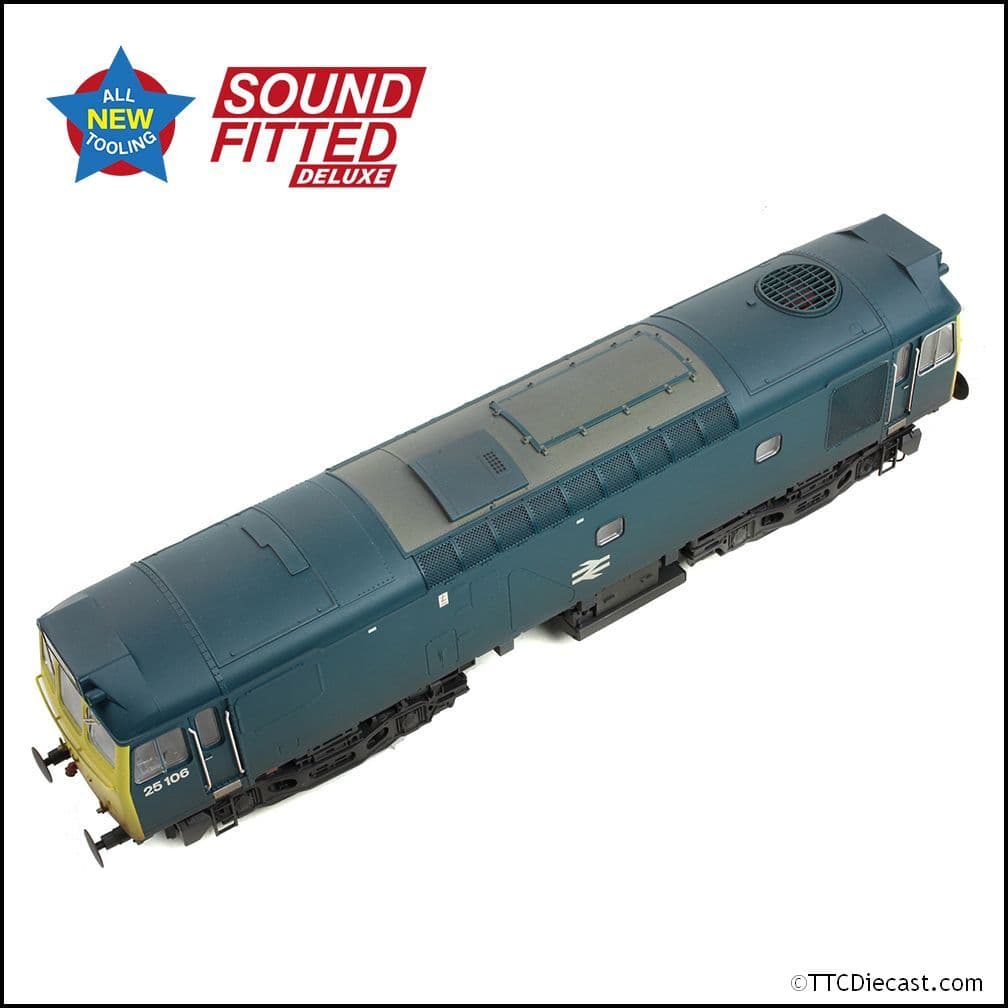 Bachmann 32-346SFX Class 25/2 25106 BR Blue [W], OO Gauge