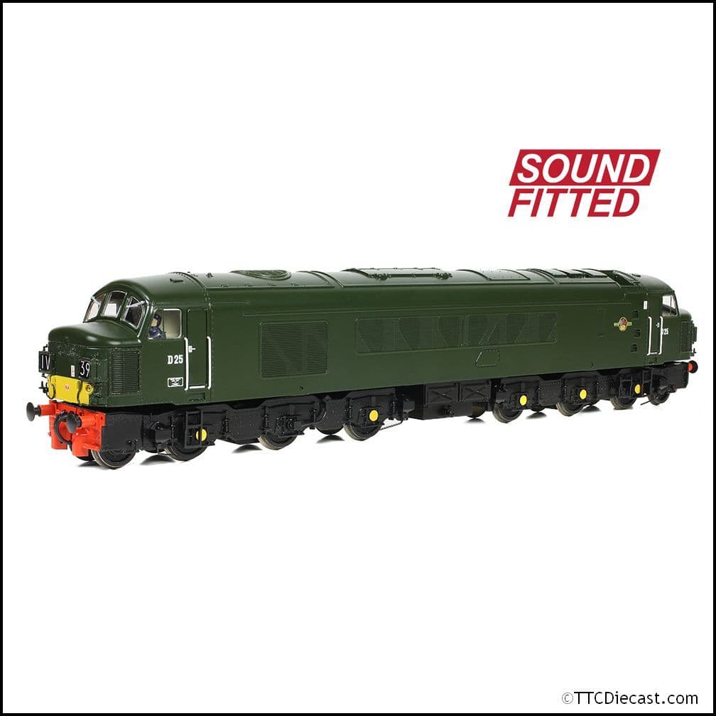 Bachmann 32-679ASF Class 45 Split Headcode D25 BR Plain Green ( SYP), OO Gauge