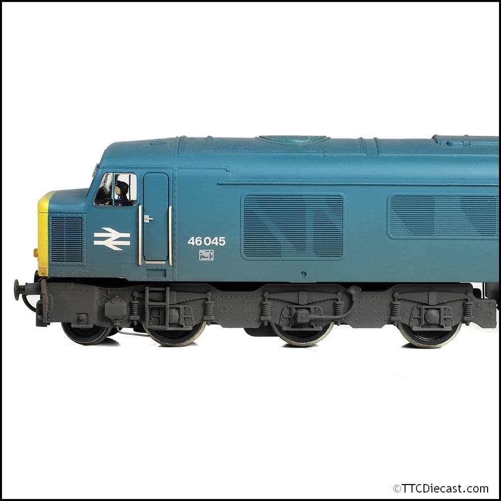Bachmann 32-704 Class 46 Sealed Beam Headlights 46045 BR Blue - Weathered, OO Gauge