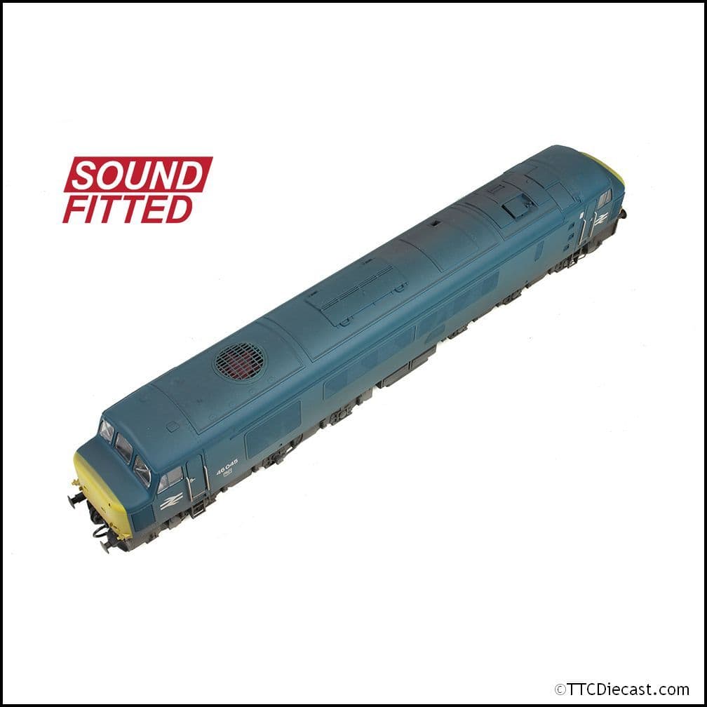 Bachmann 32-704SF Class 46 Sealed Beam Headlights 46045 BR Blue Weathered, OO Gauge
