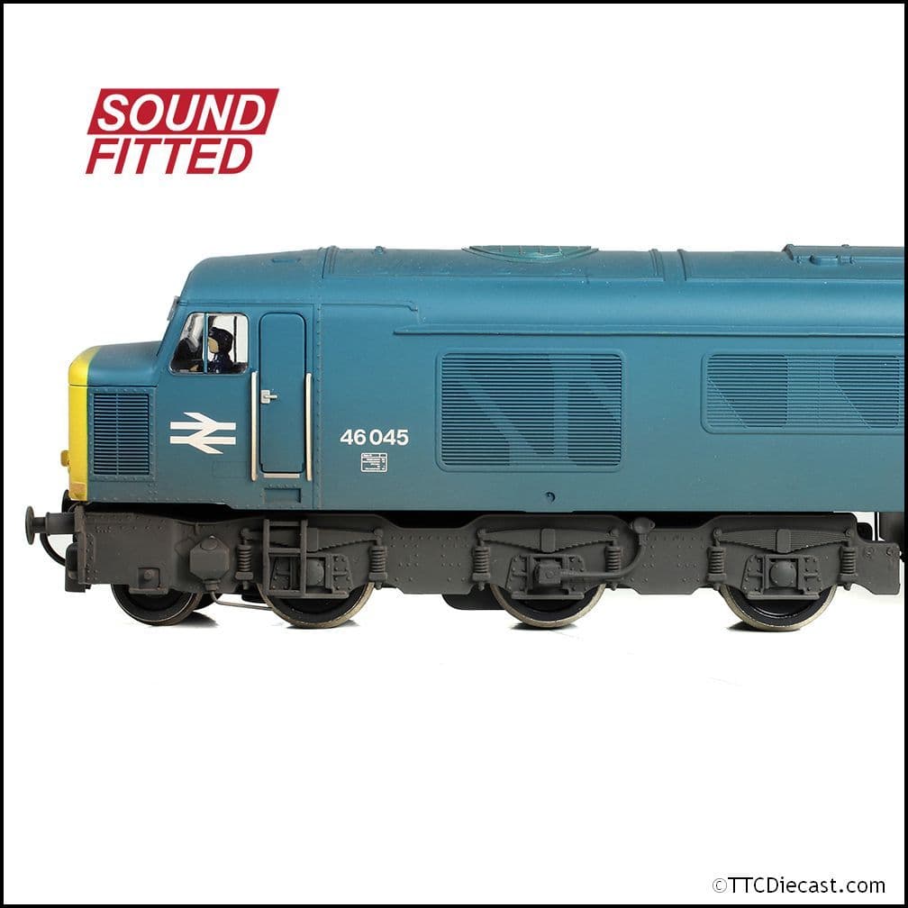 Bachmann 32-704SF Class 46 Sealed Beam Headlights 46045 BR Blue Weathered, OO Gauge