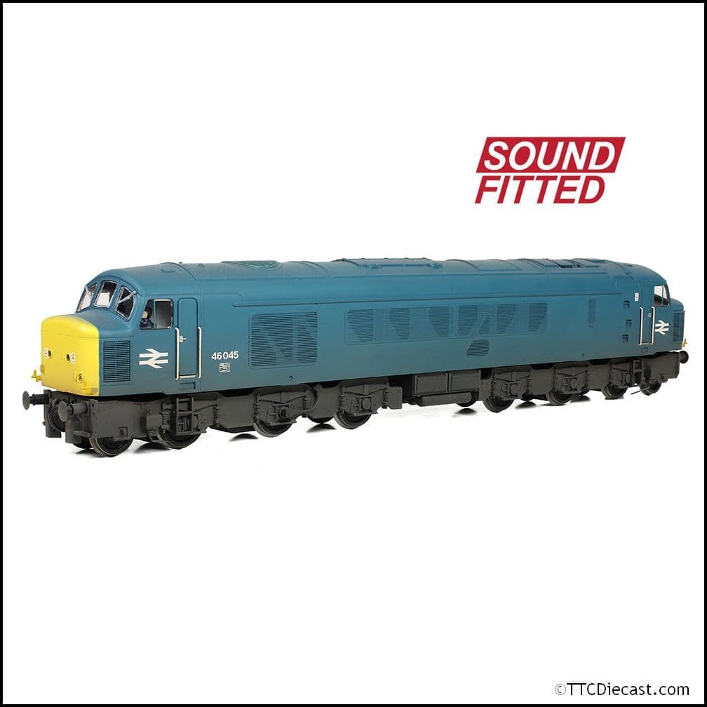 Bachmann 32-704SF Class 46 Sealed Beam Headlights 46045 BR Blue Weathered, OO Gauge