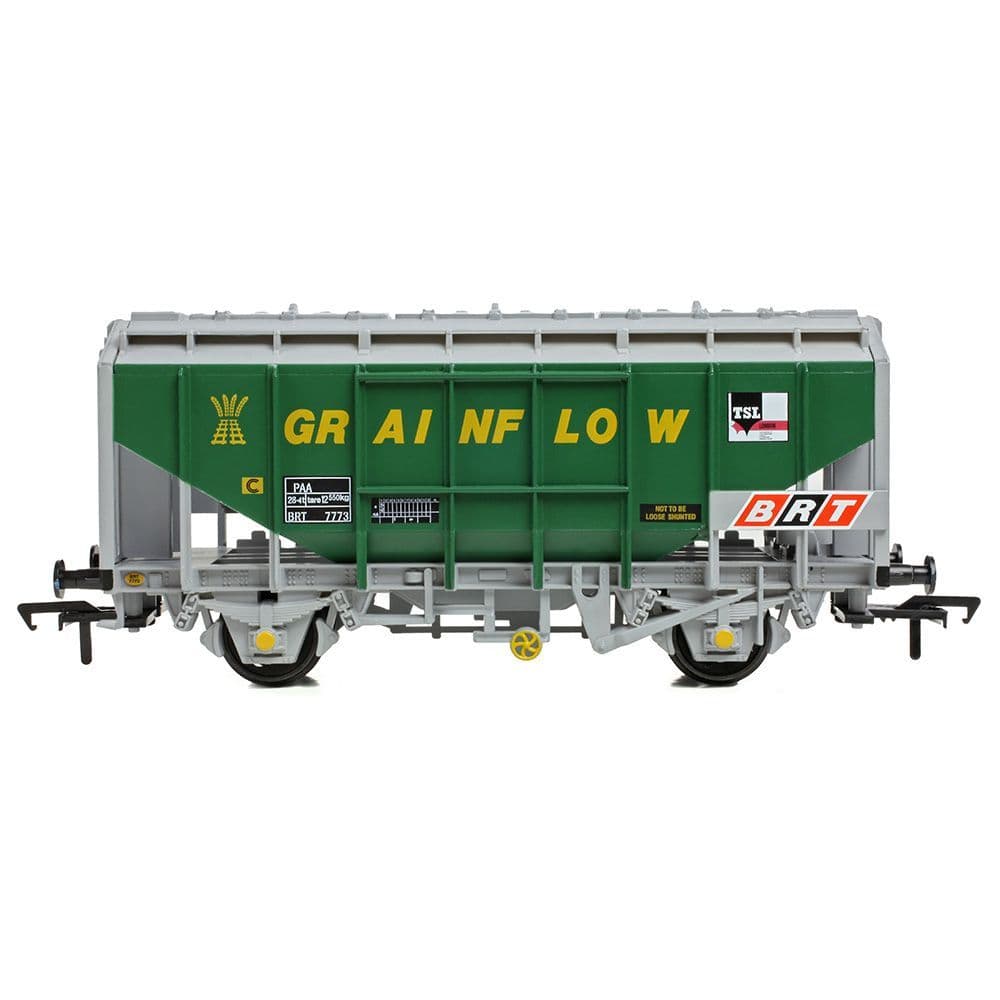 Bachmann 33-132A 35 Ton PAA Bulk Grain Wagon 'Grainflow' Green & Grey OO Gauge *PRE ORDER £29.66*