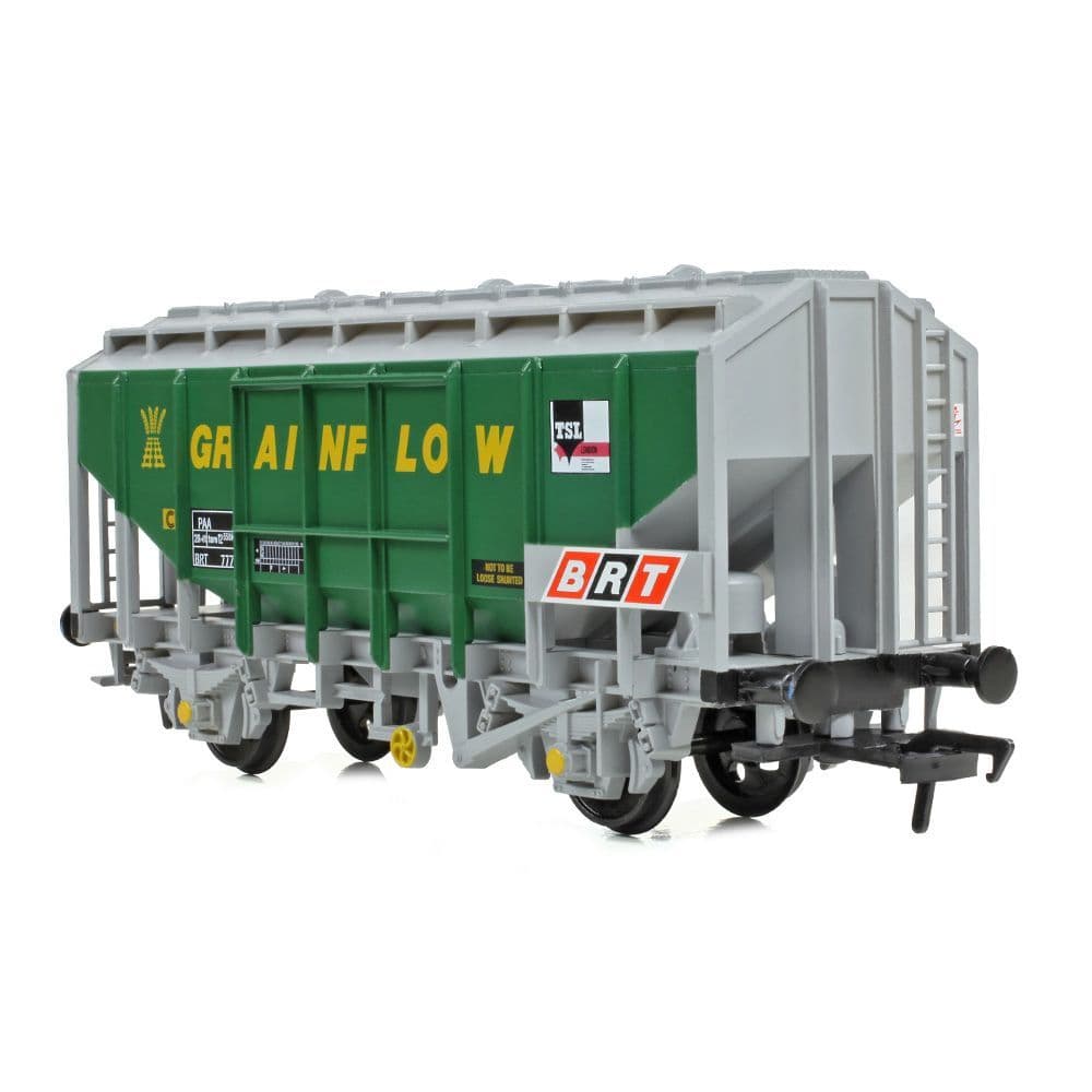 Bachmann 33-132A 35 Ton PAA Bulk Grain Wagon 'Grainflow' Green & Grey OO Gauge *PRE ORDER £29.66*