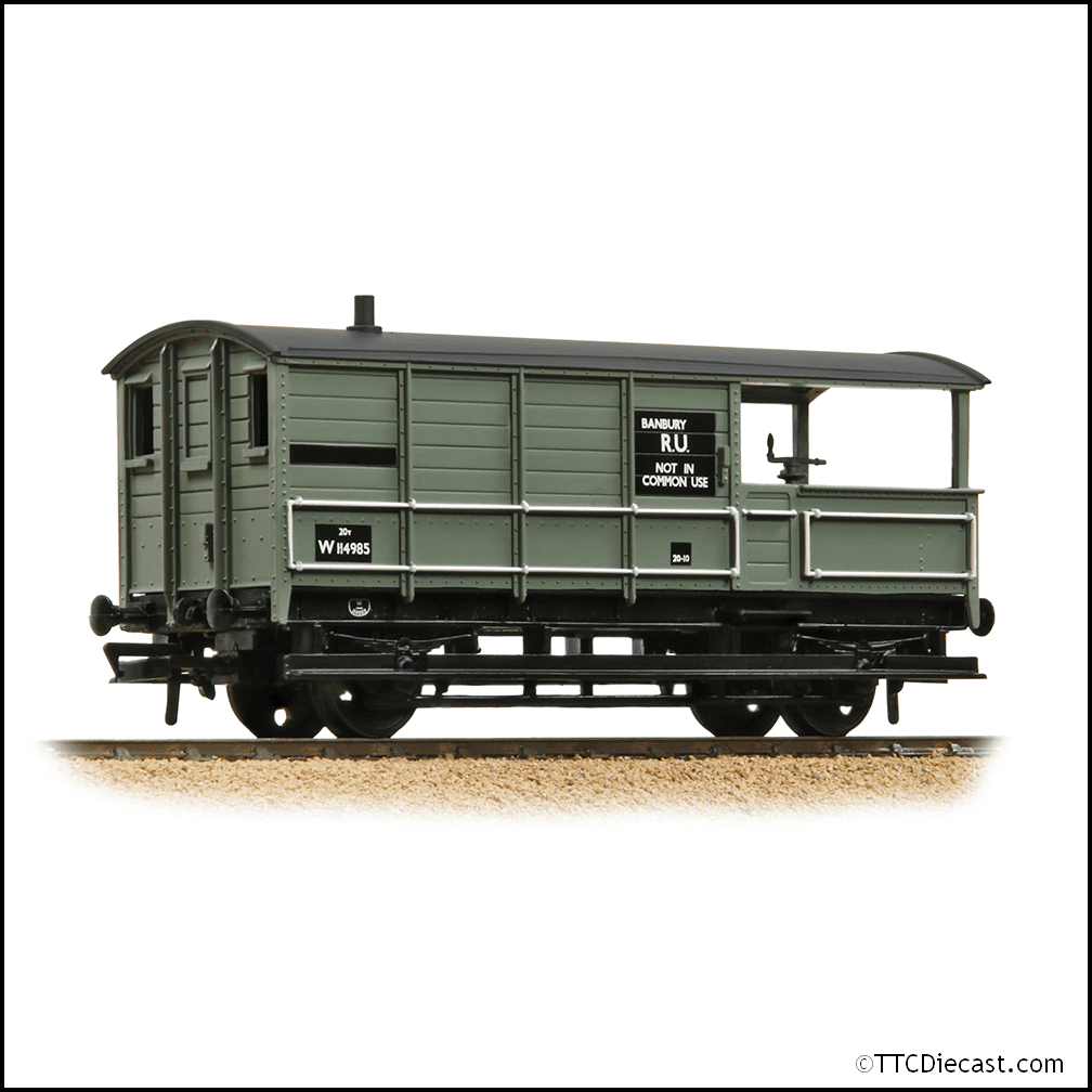 Bachmann 33-306E GWR 20T 'Toad' Brake Van BR Grey (Early), OO Gauge