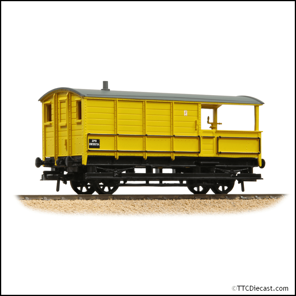 Bachmann 33-311A GWR 20T 'Toad' Brake Van BR Departmental Yellow, OO Gauge