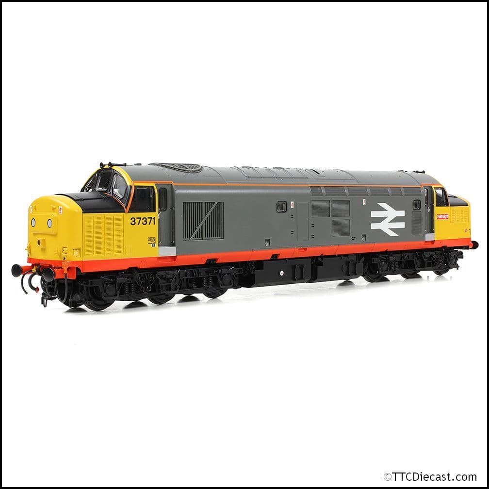 Bachmann 35-305 Class 37/0 Centre Headcode 37371 BR Railfeight (Red Stripe), OO Gauge