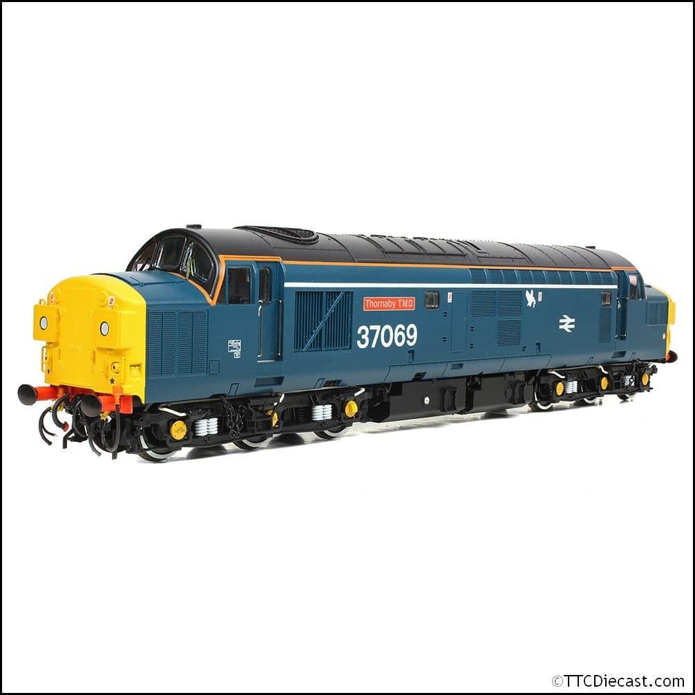 Bachmann 35-312 Class 37/0 Split H/Code 37069 Thornaby TMD Blue (White Stripe), OO Gauge