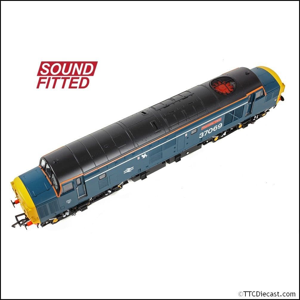 Bachmann 35-312SF Class 37/0 Split H/Code 37069 'Thornaby TMD Blue (White Stripe), OO Gauge *LAST FEW*