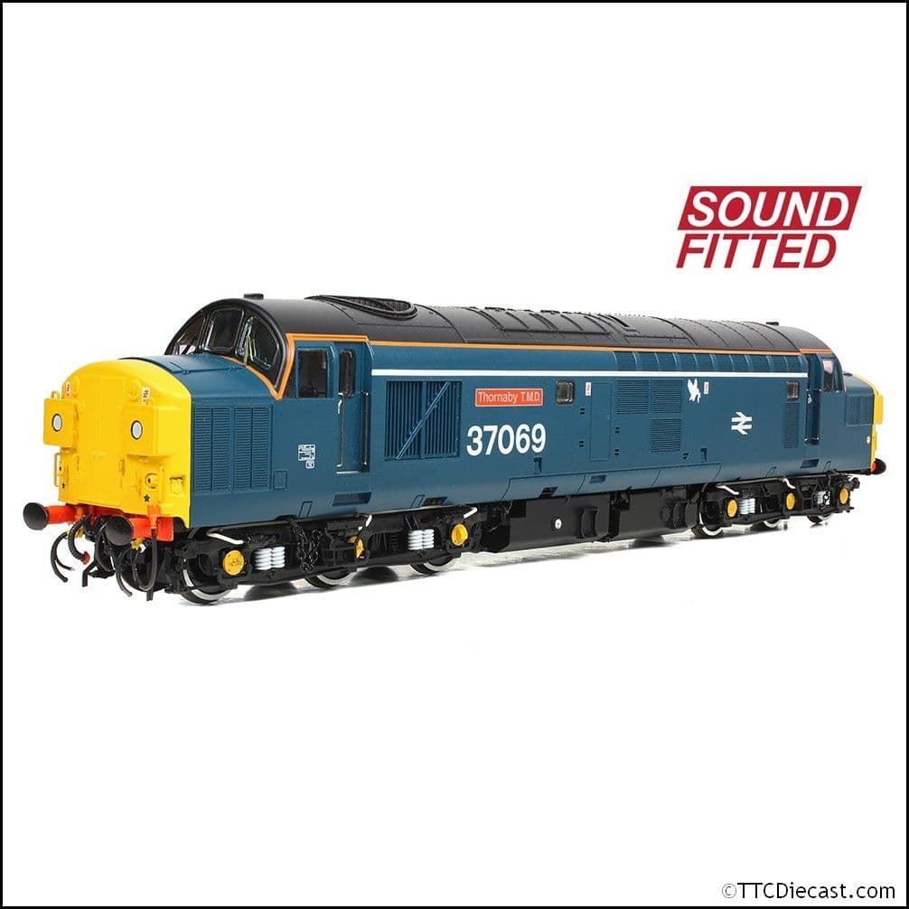 Bachmann 35-312SF Class 37/0 Split H/Code 37069 'Thornaby TMD Blue (White Stripe), OO Gauge *LAST FEW*