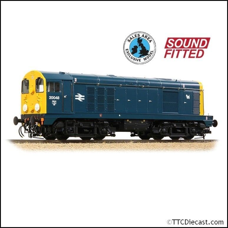 Bachmann 35-355RJSF Class 20/0 Disc Headcode 20048 BR Blue (ED) SOUND FITTED, OO Gauge *LAST FEW*