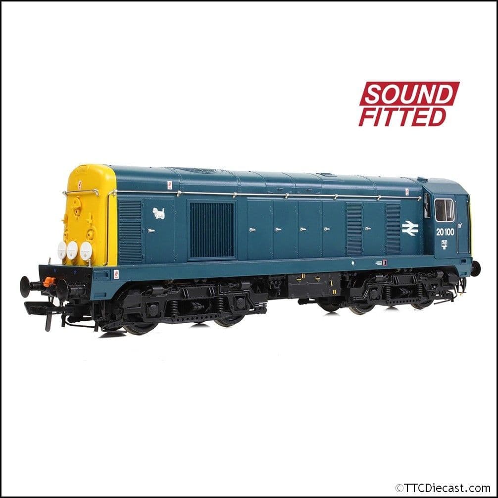 Bachmann 35-356RJSF Class 20/0 Disc Headcode 20100 BR Blue (ED) SOUND FITTED, OO Gauge *LAST FEW*