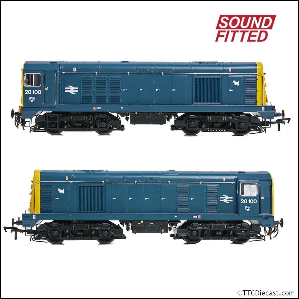 Bachmann 35-356RJSF Class 20/0 Disc Headcode 20100 BR Blue (ED) SOUND FITTED, OO Gauge *LAST FEW*