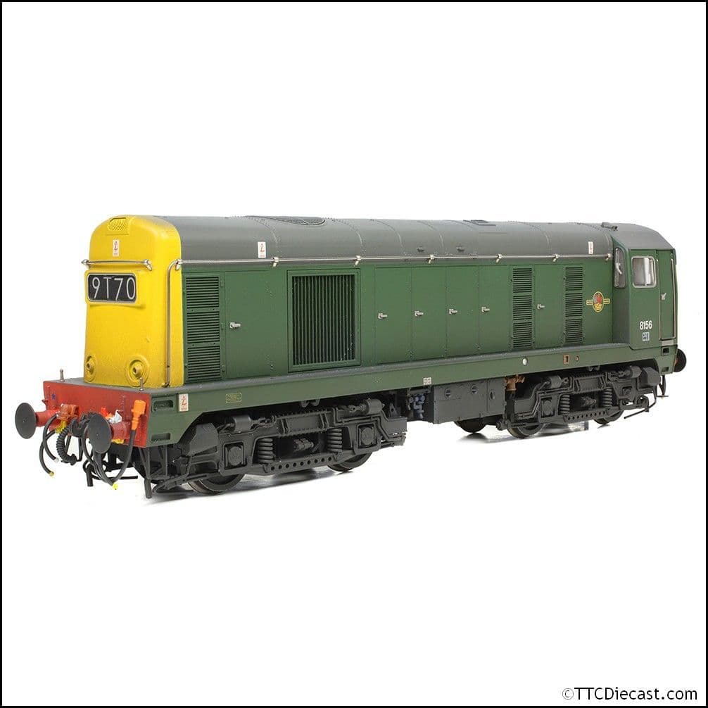 Bachmann 35-360 Class 20/0 Headcode Box 8156 BR Green (Full Yellow Ends) Weathered, OO Gauge