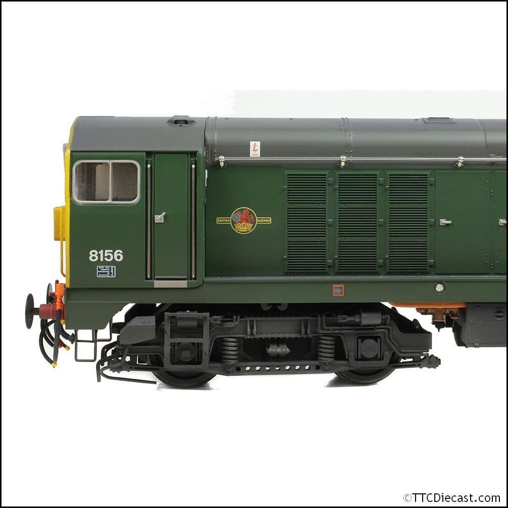 Bachmann 35-360 Class 20/0 Headcode Box 8156 BR Green (Full Yellow Ends) Weathered, OO Gauge