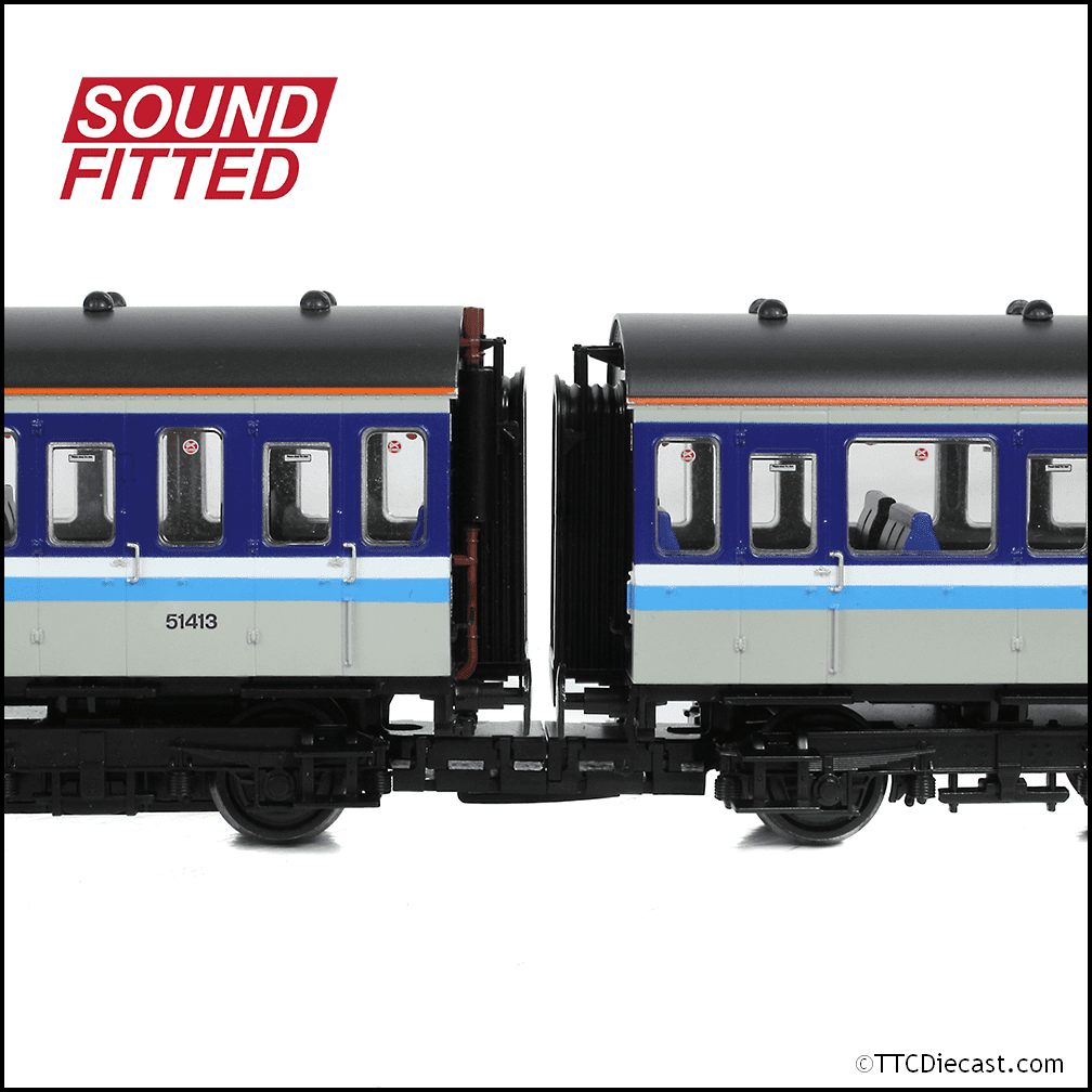 Bachmann 35-505SF Class 117 3-Car DMU 117308 BR Regional Railways, OO Gauge