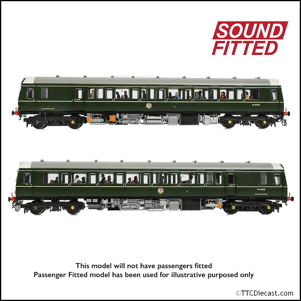 Bachmann 35-528SF Class 121 Single-Car DMU W55028 BR Green (SYP), OO Gauge *LAST FEW*