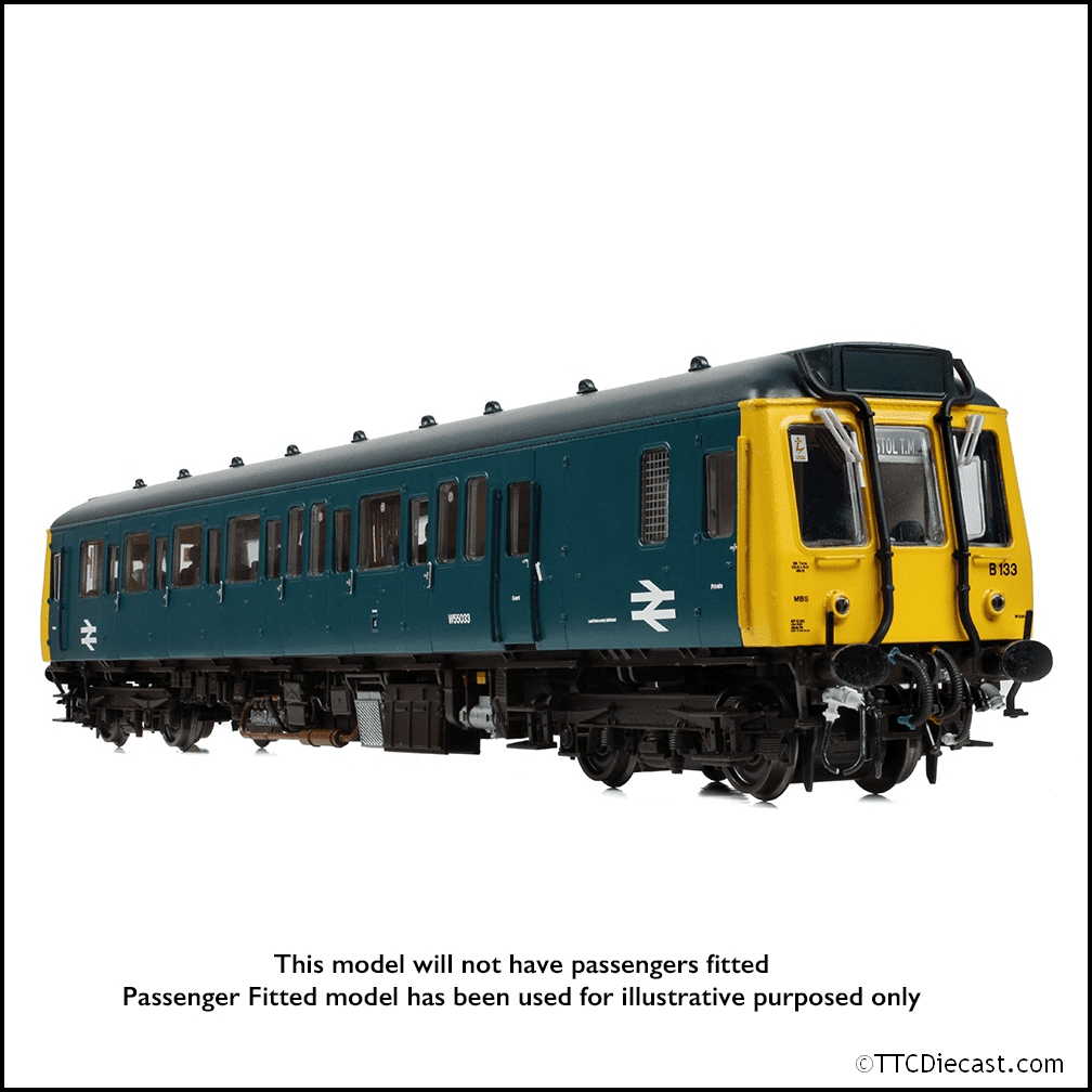 Bachmann 35-529 Class 121 Single-Car DMU W55033 BR Blue, OO Gauge