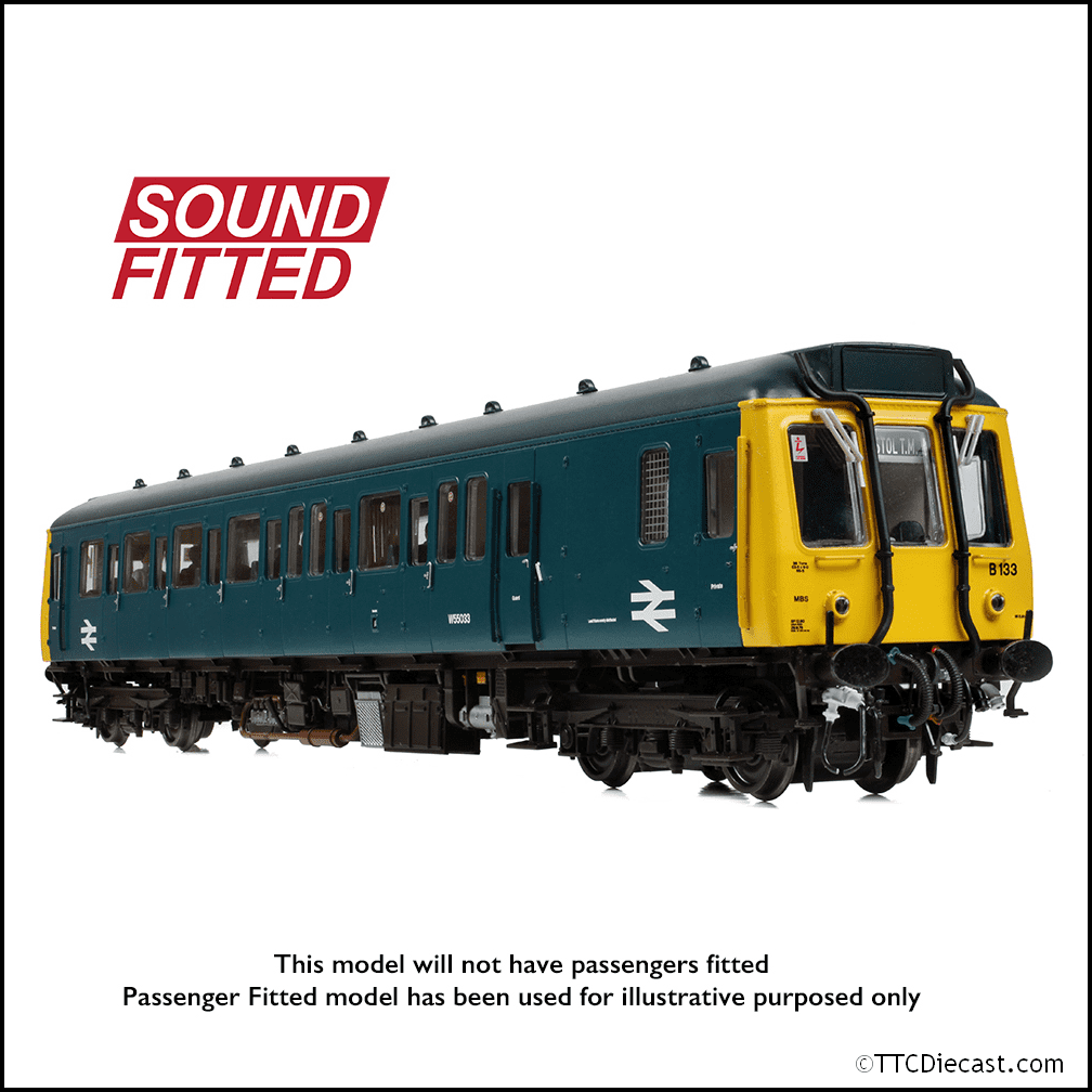 Bachmann 35-529SF Class 121 Single-Car DMU W55033 BR Blue, OO Gauge