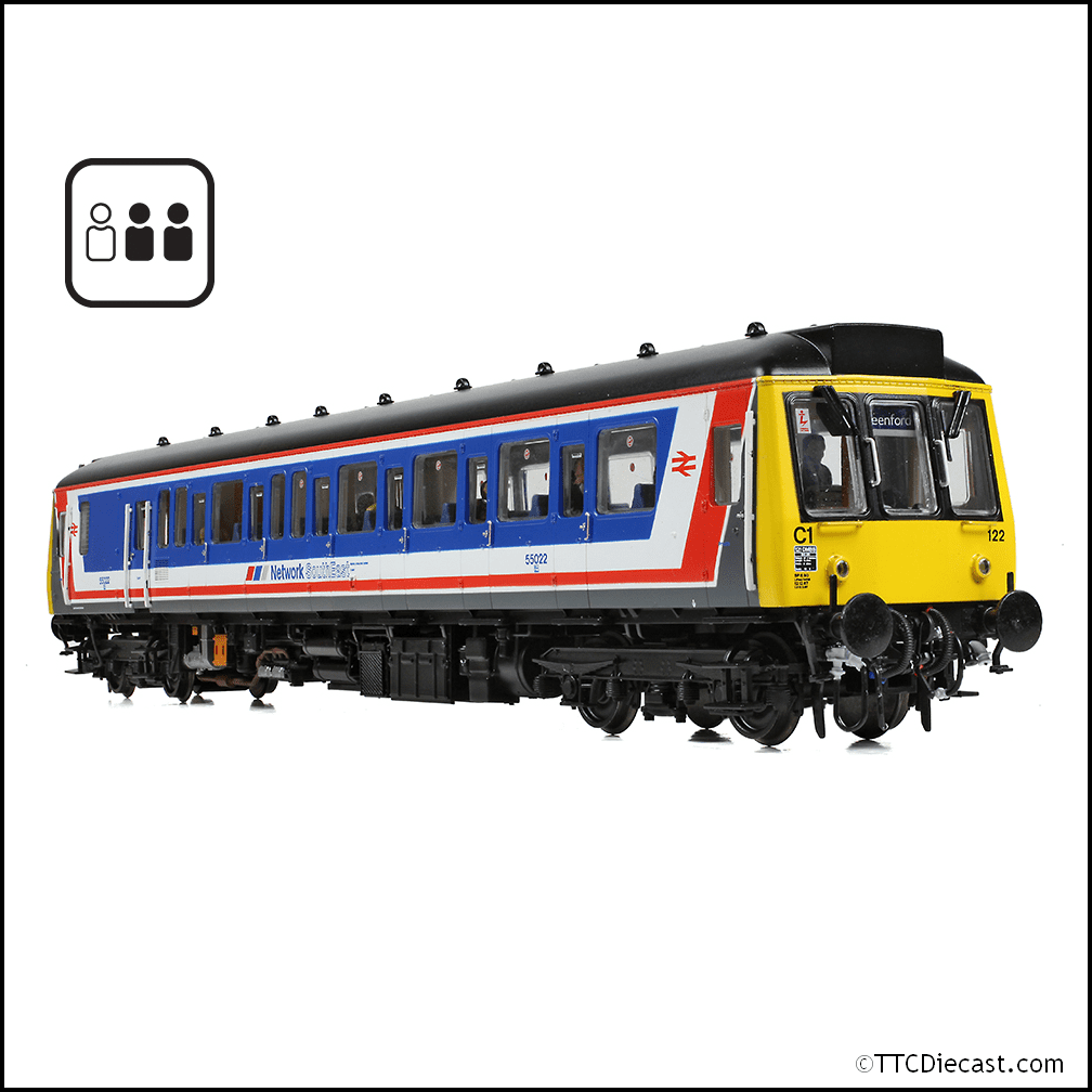 Bachmann 35-530PF Class 121 Single-Car DMU 55022 BR Network SouthEast [PF], OO Gauge