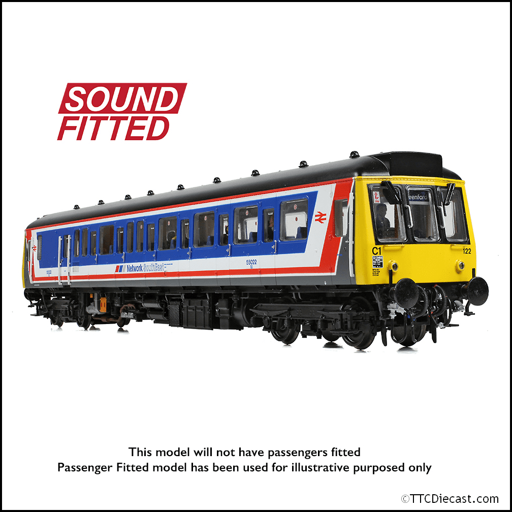 Bachmann 35-530SF Class 121 Single-Car DMU 55022 BR Network SouthEast, OO Gauge