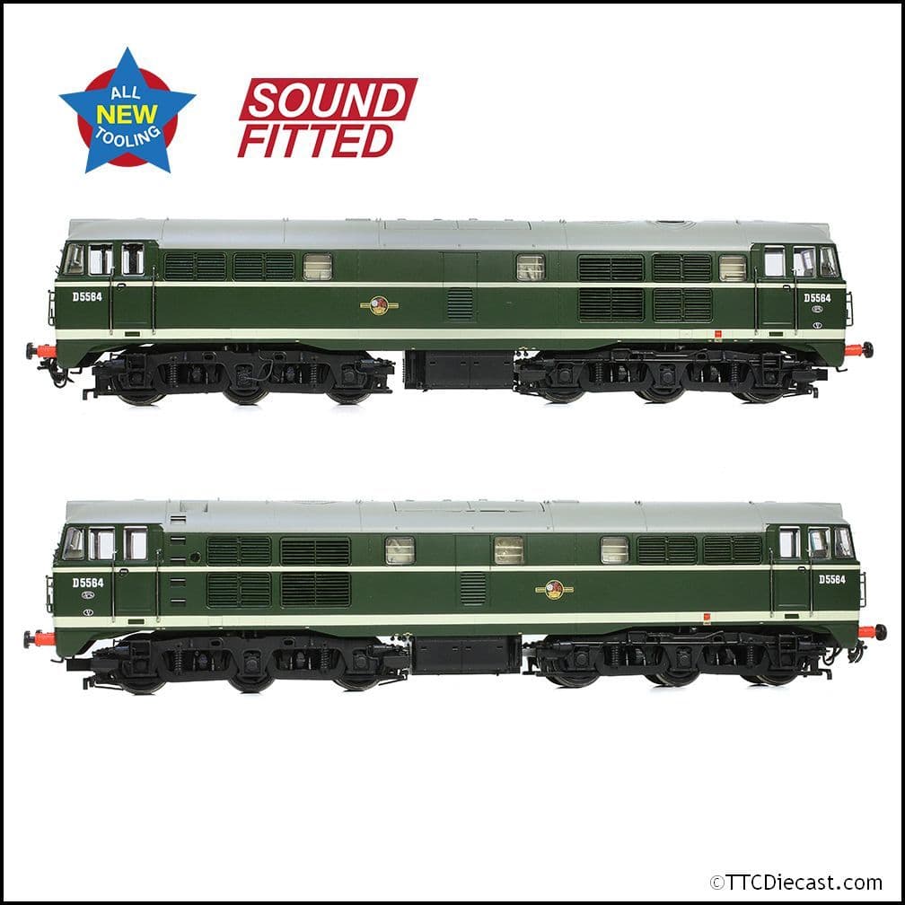 Bachmann 35-801SF Class 30 D5564 BR Green (Late Crest), OO Gauge
