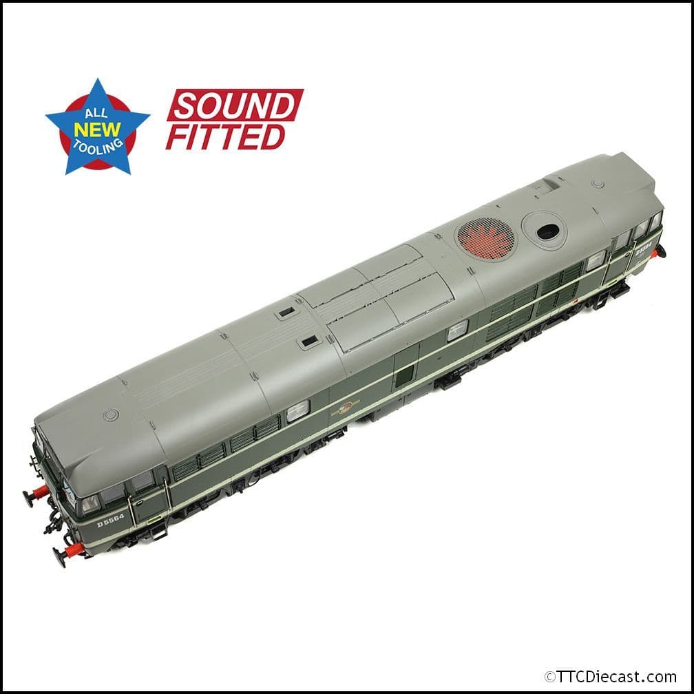 Bachmann 35-801SF Class 30 D5564 BR Green (Late Crest), OO Gauge