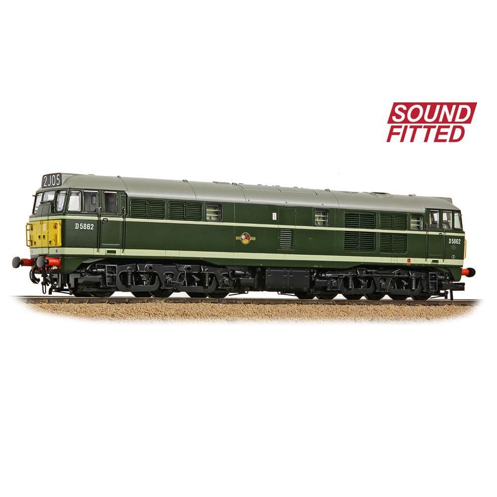 Bachmann 35-802ASF Class 30 D5862 BR Green (SYE) (DCC SOUND) OO Gauge *PRE ORDER £276.21*