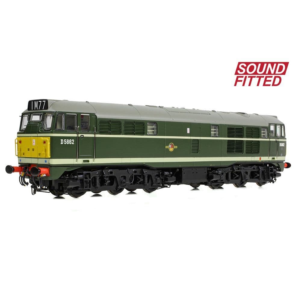 Bachmann 35-802ASF Class 30 D5862 BR Green (SYE) (DCC SOUND) OO Gauge *PRE ORDER £276.21*