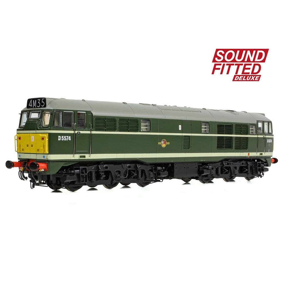 Bachmann 35-802SFX Class 30 D5574 BR Green (SYE) (DCC SOUND) DELUXE OO Gauge *PRE ORDER £318.71*