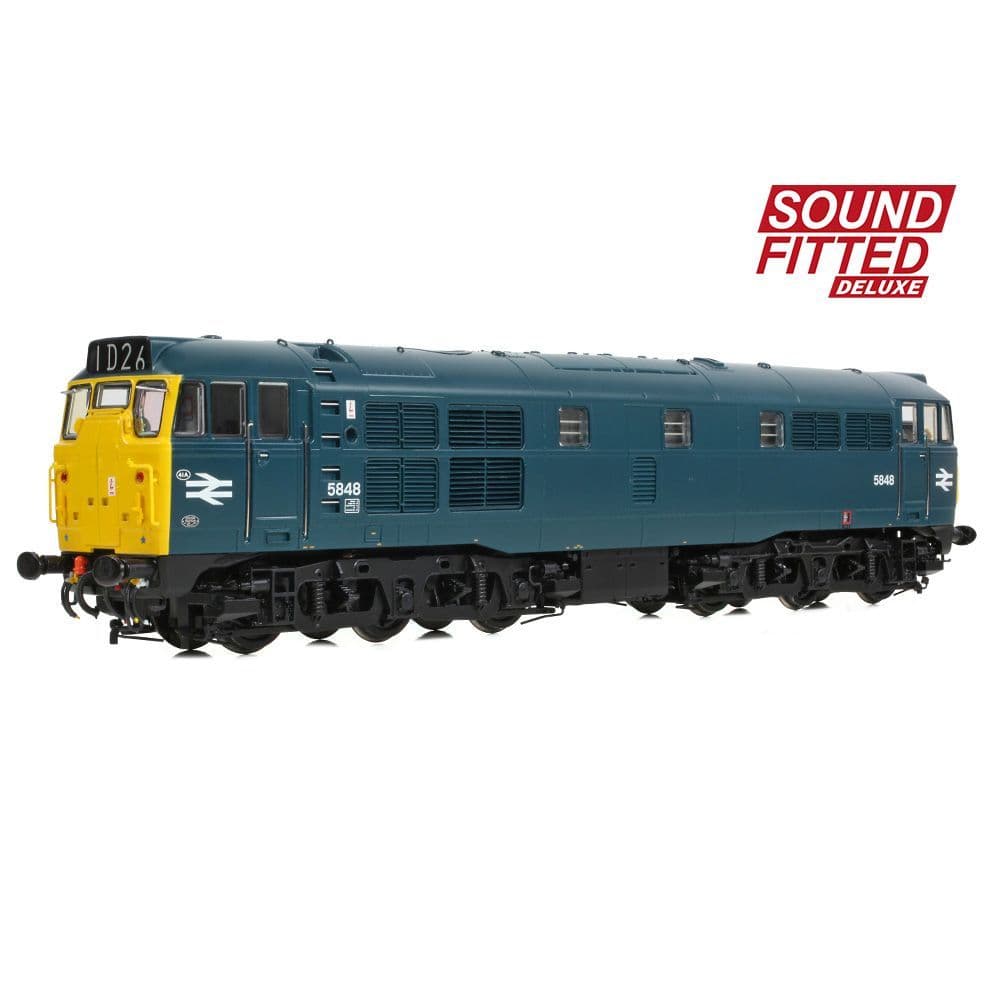 Bachmann 35-803ASFX Class 31/1 5848 BR Blue (DCC SOUND) DELUXE OO Gauge *PRE ORDER £318.71*