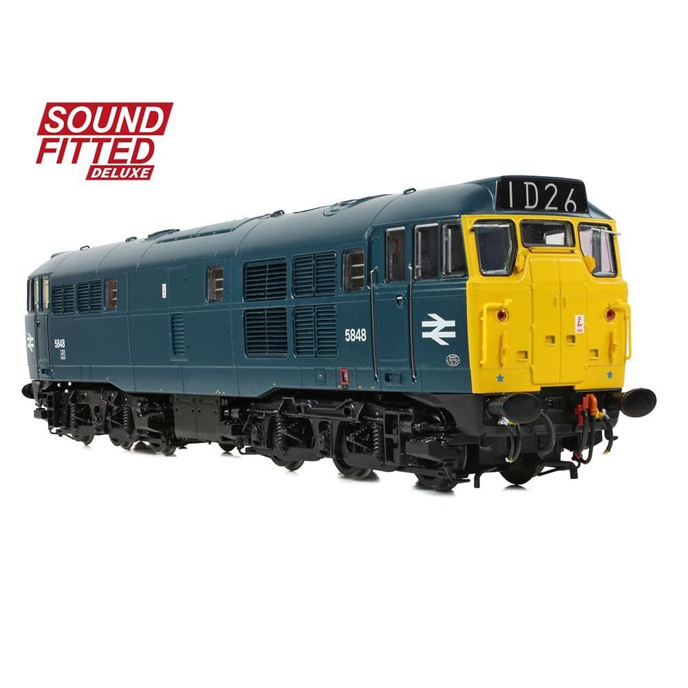 Bachmann 35-803ASFX Class 31/1 5848 BR Blue (DCC SOUND) DELUXE OO Gauge *PRE ORDER £318.71*
