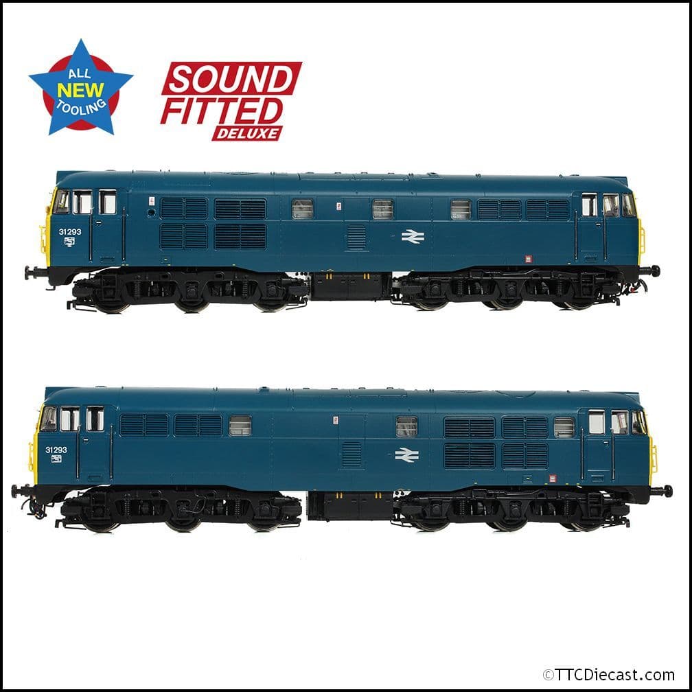 Bachmann 35-805ASFX Class 31/1 31293 BR Blue, OO Gauge