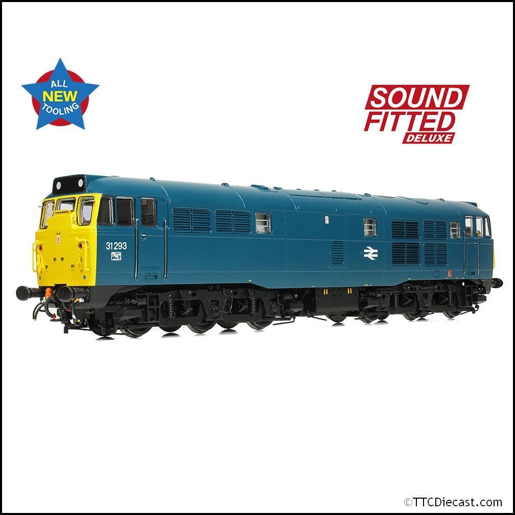 Bachmann 35-805ASFX Class 31/1 31293 BR Blue, OO Gauge