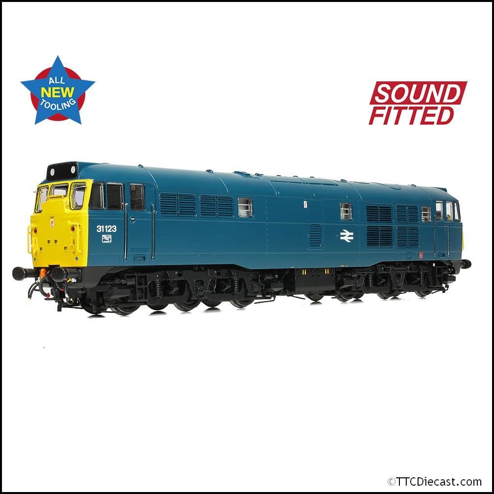 Bachmann 35-805SF Class 31/1 31123 BR Blue, OO Gauge