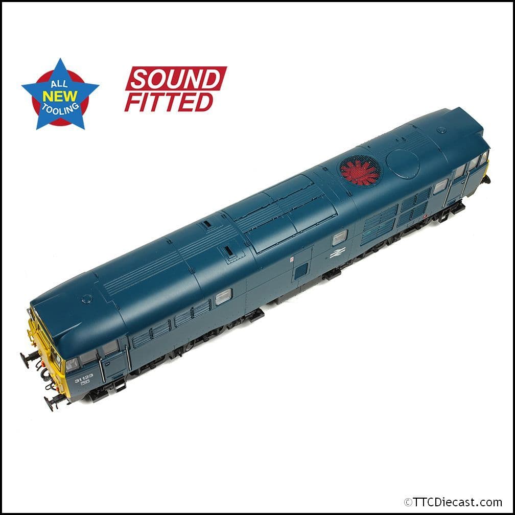 Bachmann 35-805SF Class 31/1 31123 BR Blue, OO Gauge