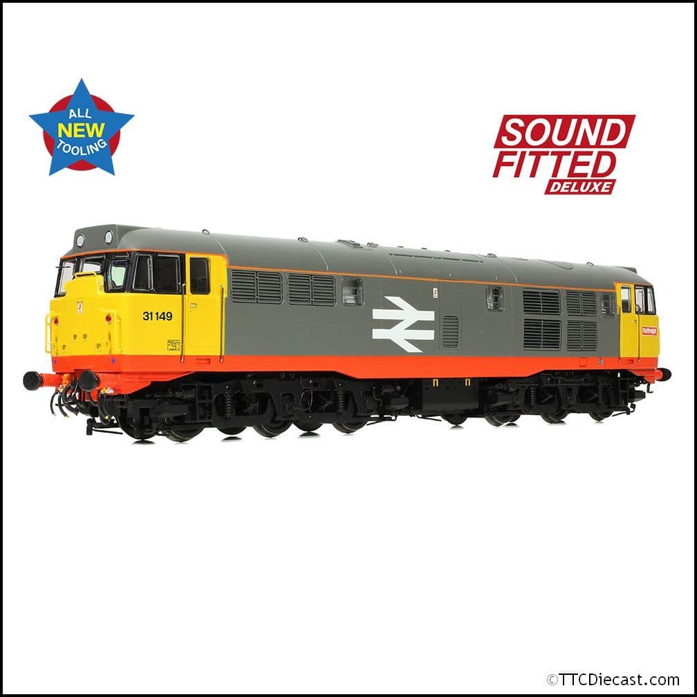 Bachmann 35-821ASFX Class 31/1 Refurb'31149 BR Railfreight (Red Stripe), OO Gauge