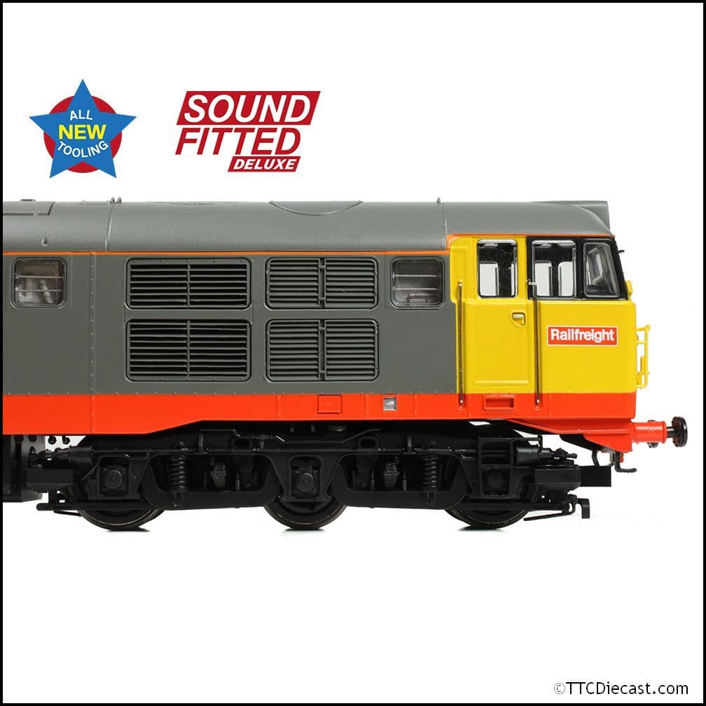 Bachmann 35-821SFX Class 31/1 Refurb'31180 BR Railfreight (Red Stripe), OO Gauge