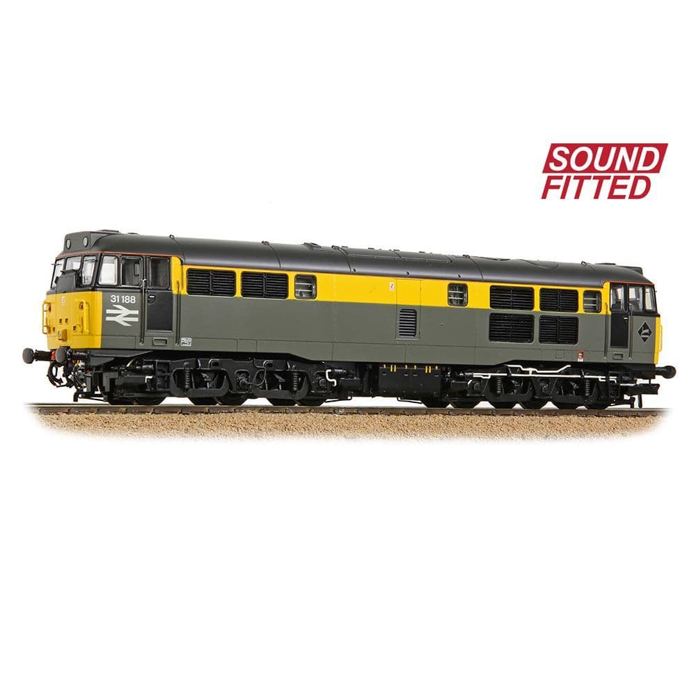 Bachmann 35-822SF Class 31/1 31188 BR Engineers Grey & Yellow (DCC SOUND) OO Gauge *PRE ORDER £276.21*
