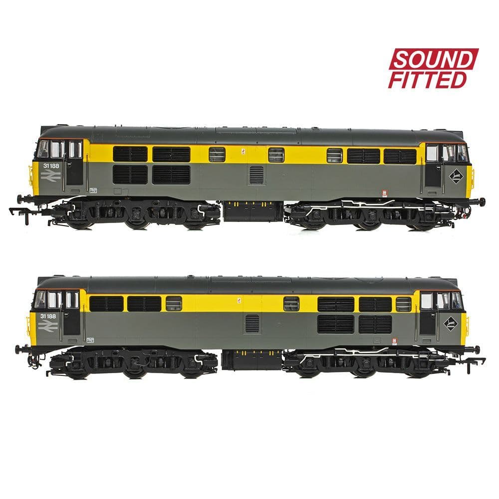 Bachmann 35-822SF Class 31/1 31188 BR Engineers Grey & Yellow (DCC SOUND) OO Gauge *PRE ORDER £276.21*