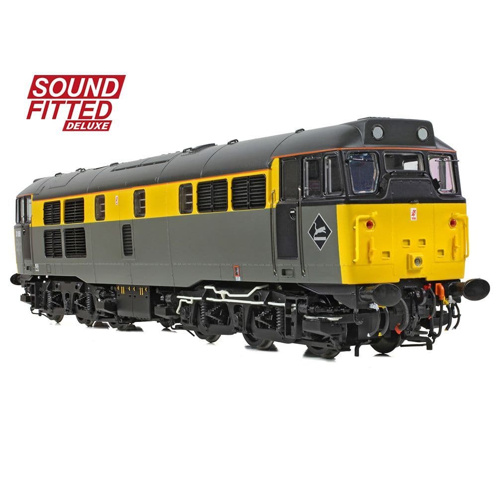 Bachmann 35-822SFX Class 31/1 31188 BR Engineers Grey & Yellow (DCC SOUND) DELUXE OO Gauge *PRE ORDER £318.71*