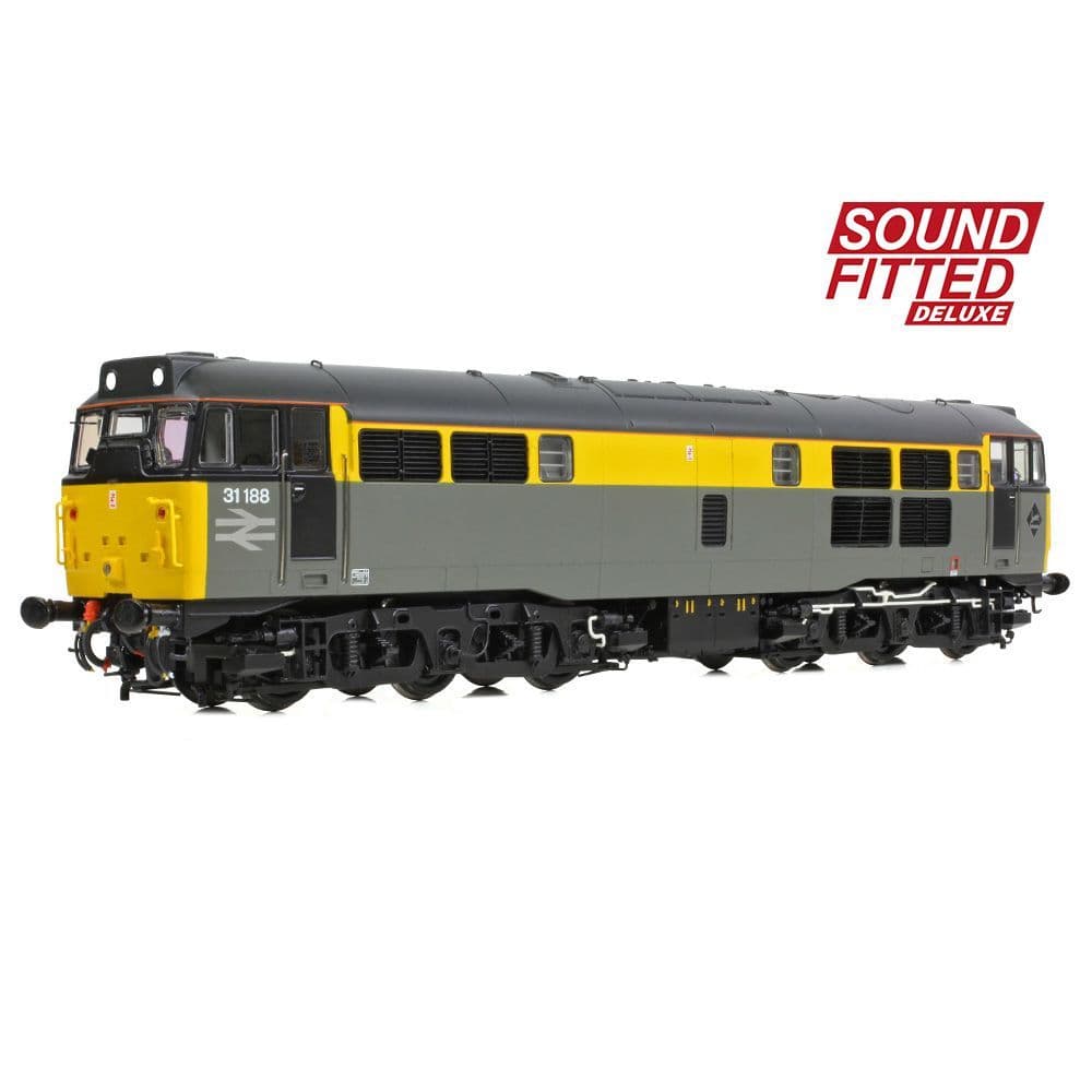 Bachmann 35-822SFX Class 31/1 31188 BR Engineers Grey & Yellow (DCC SOUND) DELUXE OO Gauge *PRE ORDER £318.71*