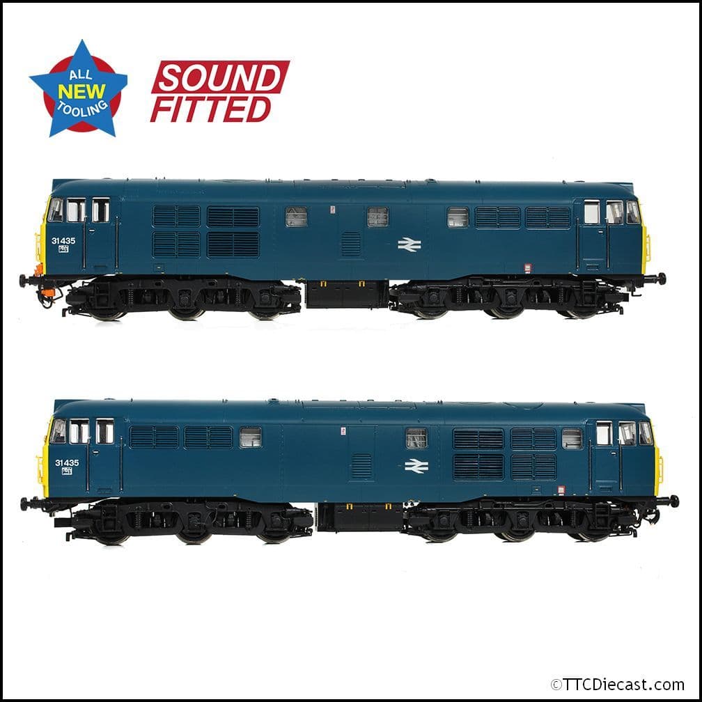 Bachmann 35-825SF Class 31/4 Refurbished 31435 BR Blue, OO Gauge